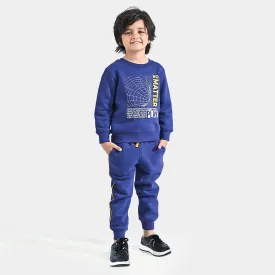 Boys Fleece 2 Piece Suit No Matter-Navy Blue