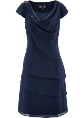 Bpc Selection Premium Layered Chiffon Dress, Blue