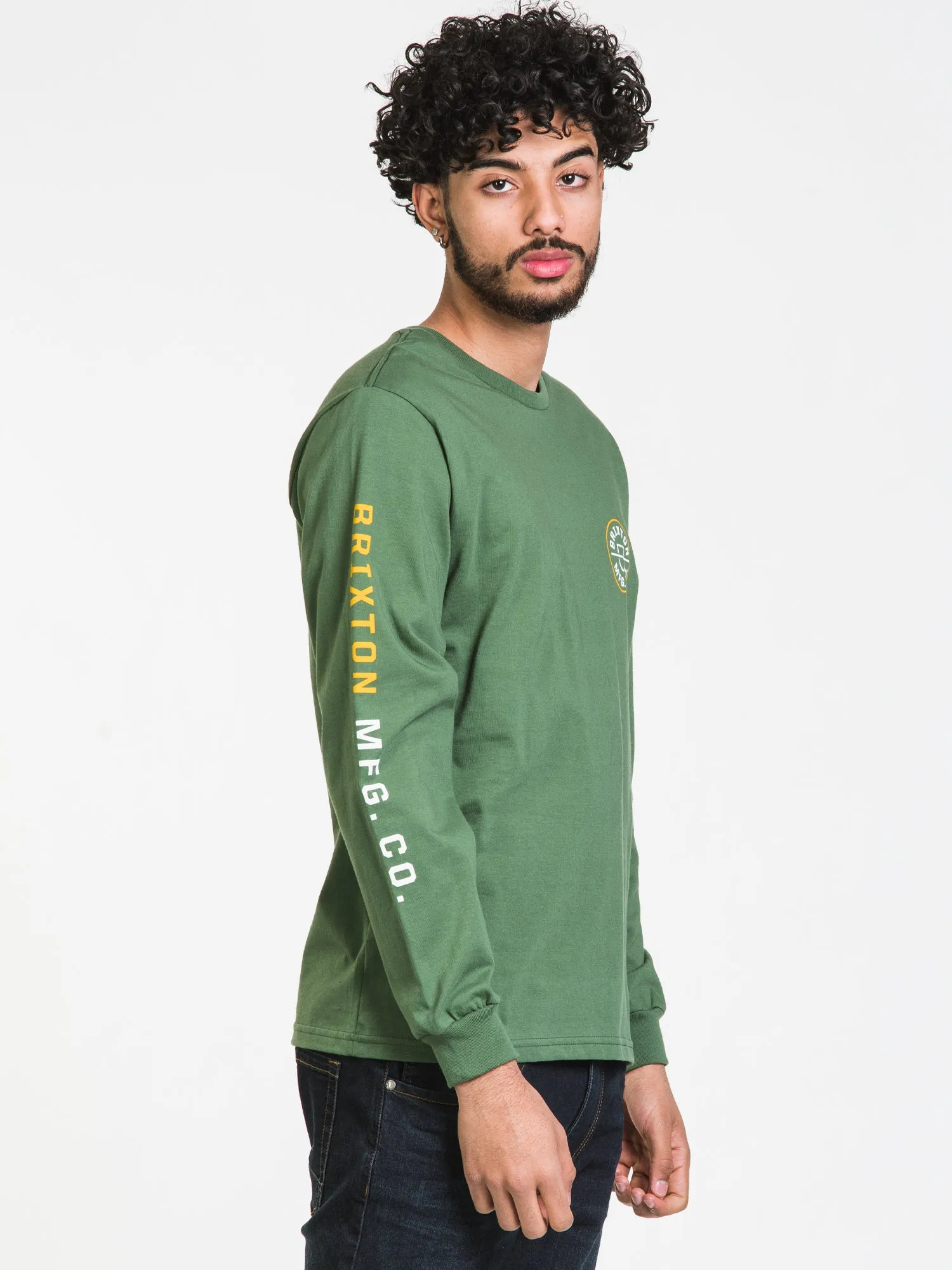 BRIXTON CREST LONG SLEEVE TEE - CLEARANCE