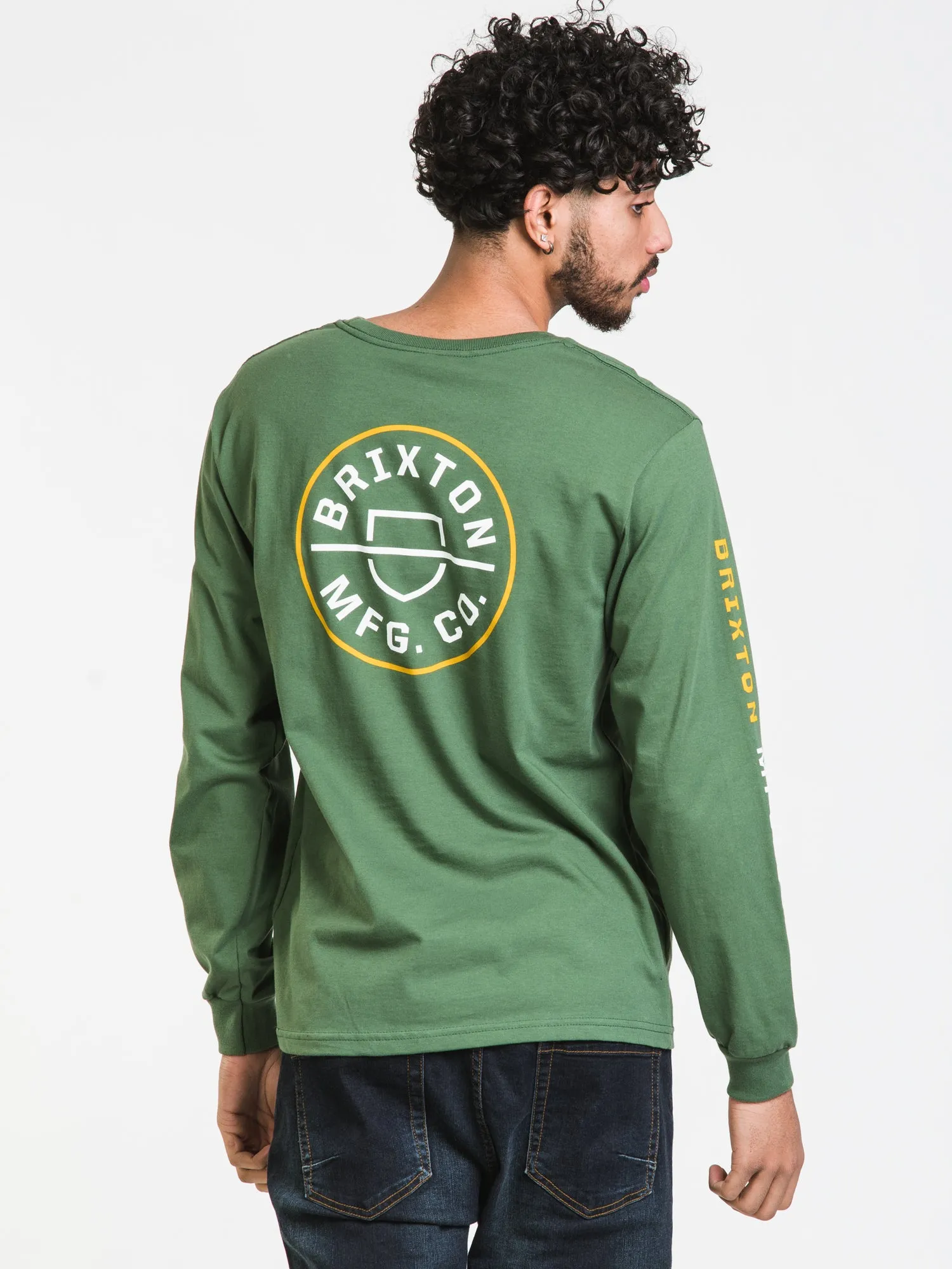 BRIXTON CREST LONG SLEEVE TEE - CLEARANCE