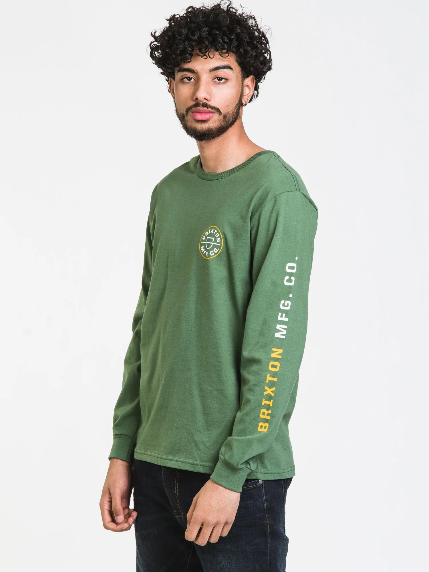 BRIXTON CREST LONG SLEEVE TEE - CLEARANCE