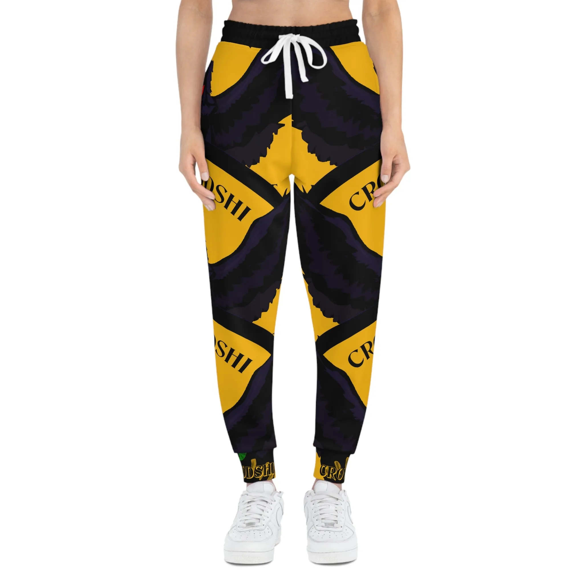 Crowgodshi 3rd GEN Athletic Joggers, GOLD LOGO