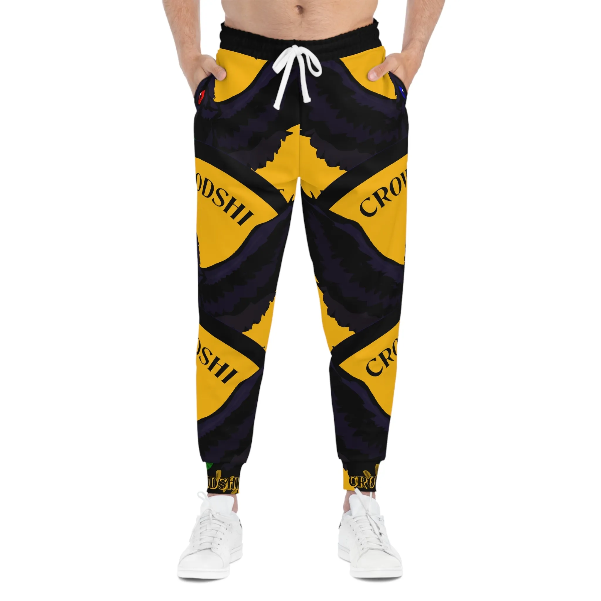 Crowgodshi 3rd GEN Athletic Joggers, GOLD LOGO