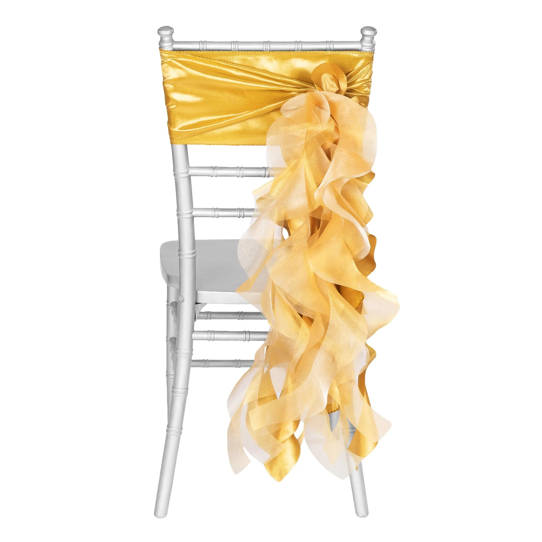 Curly Willow Chair Sash - Bright Gold