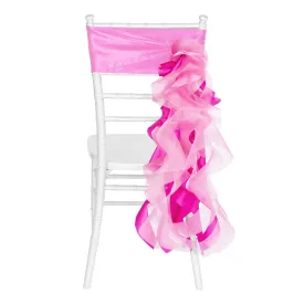 Curly Willow Chair Sash - Fuchsia