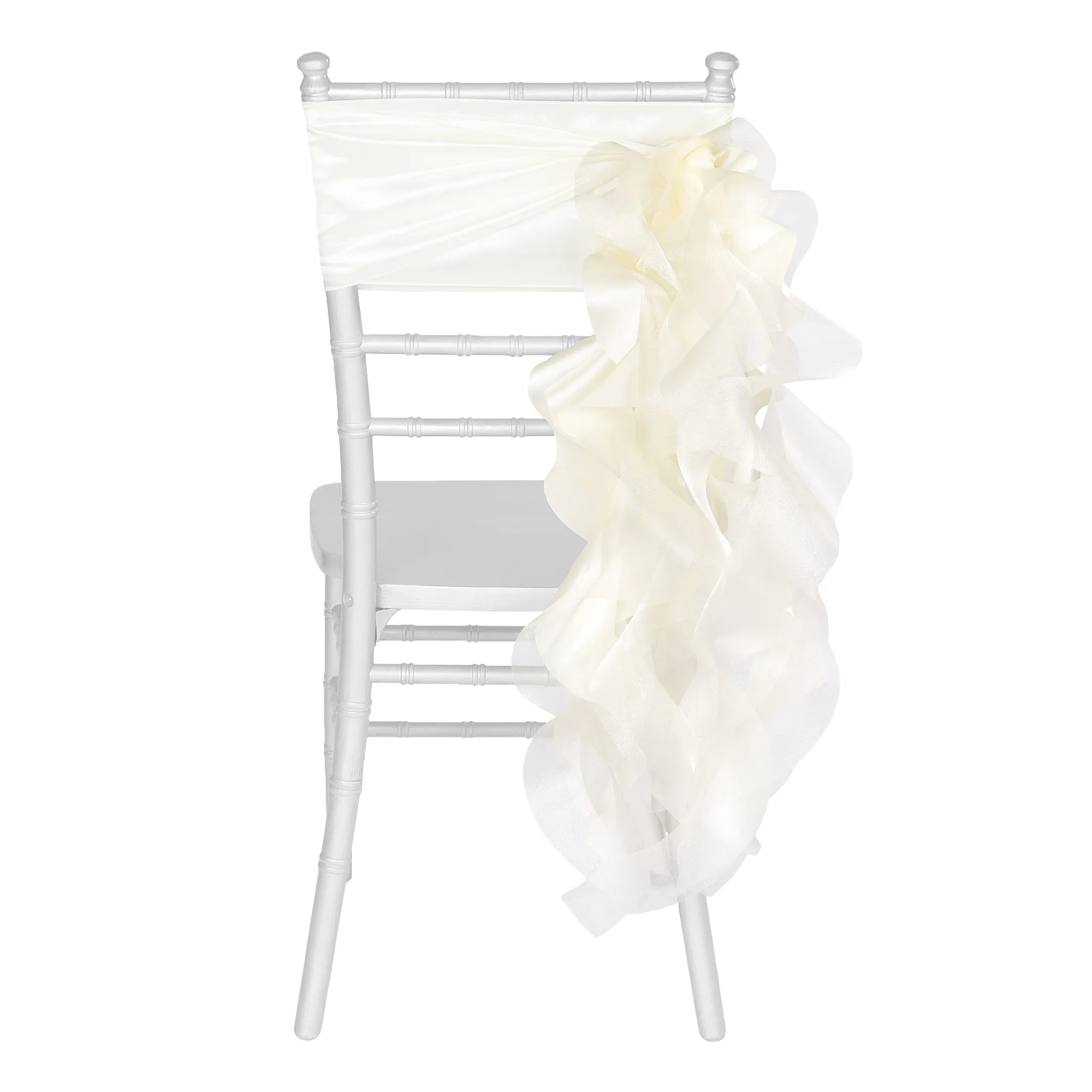 Curly Willow Chair Sash - Ivory