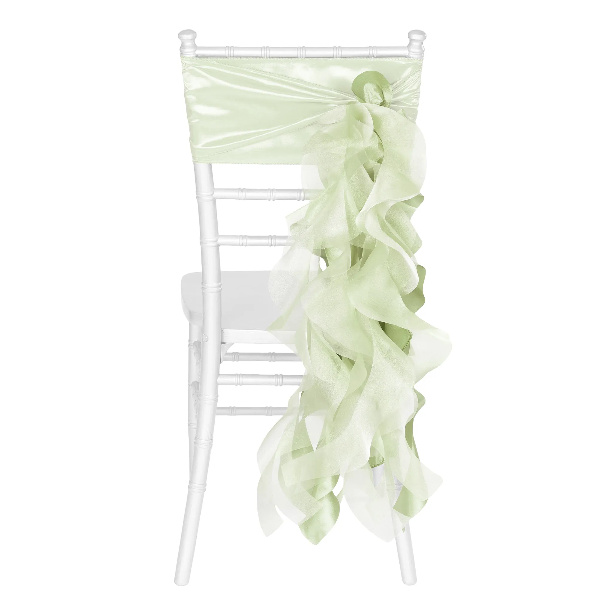 Curly Willow Chair Sash - Sage Green