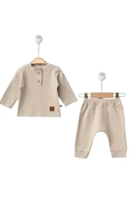 Darrel Baby Boy Brown Clothes Set