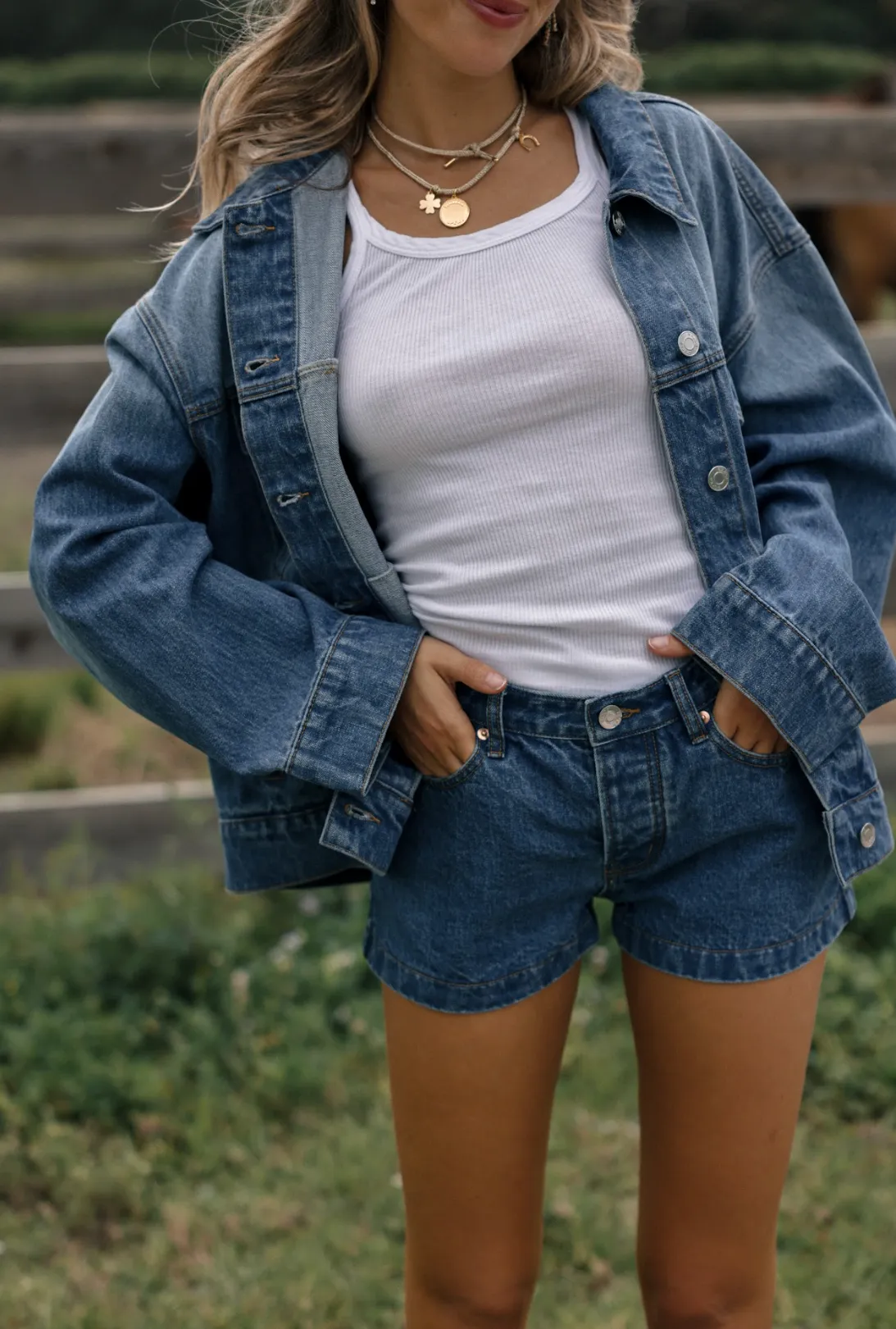 Denim Mini Shorts