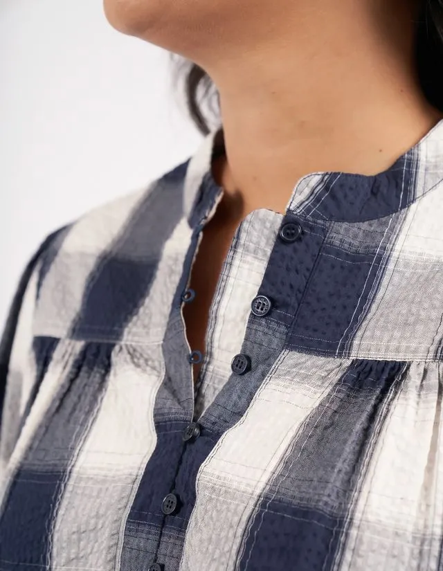 Elm Cedar Check Blouse