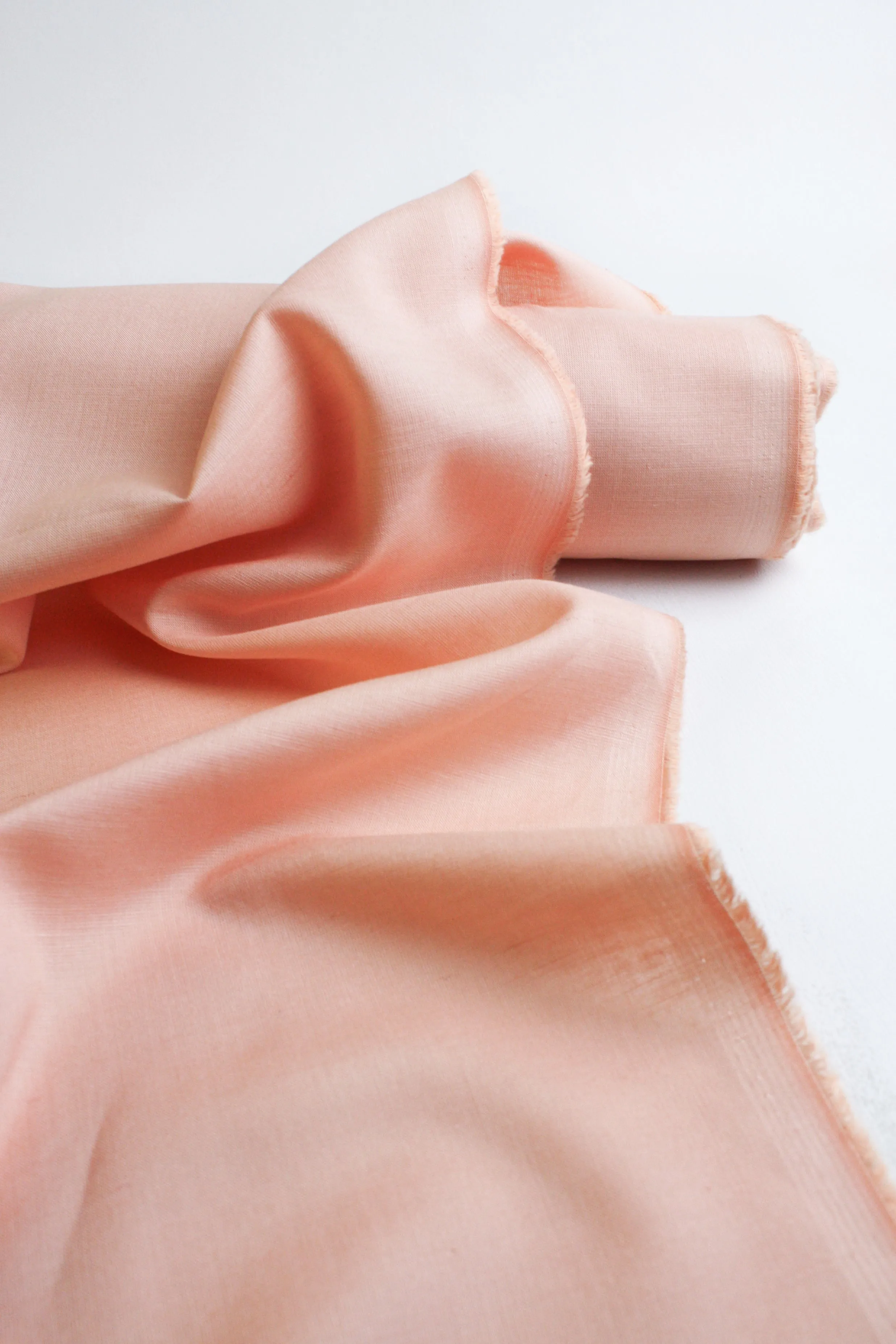 Emi - Slubbed Linen Voile | Rose #3