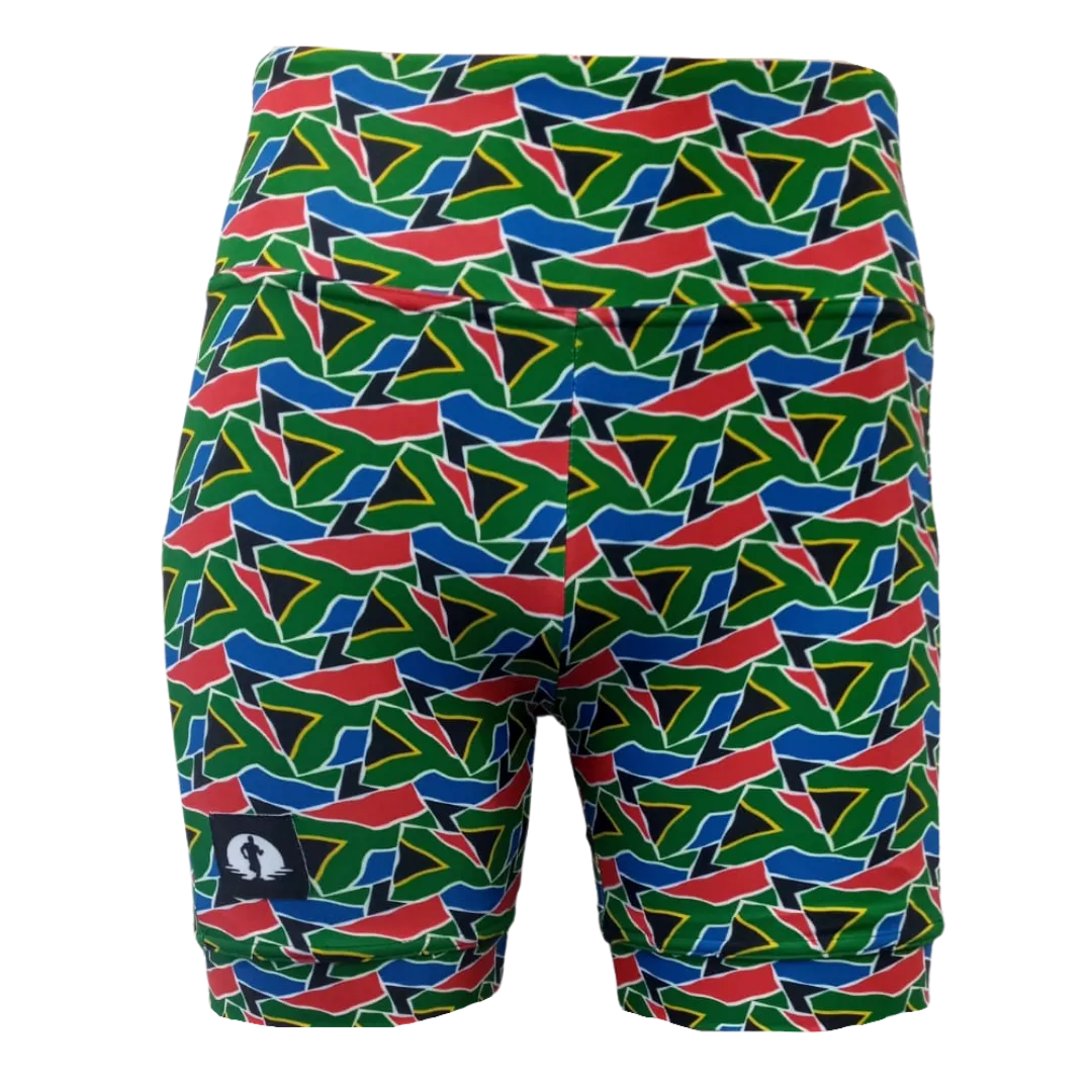 High Waist Funky Pants - Sa Flag