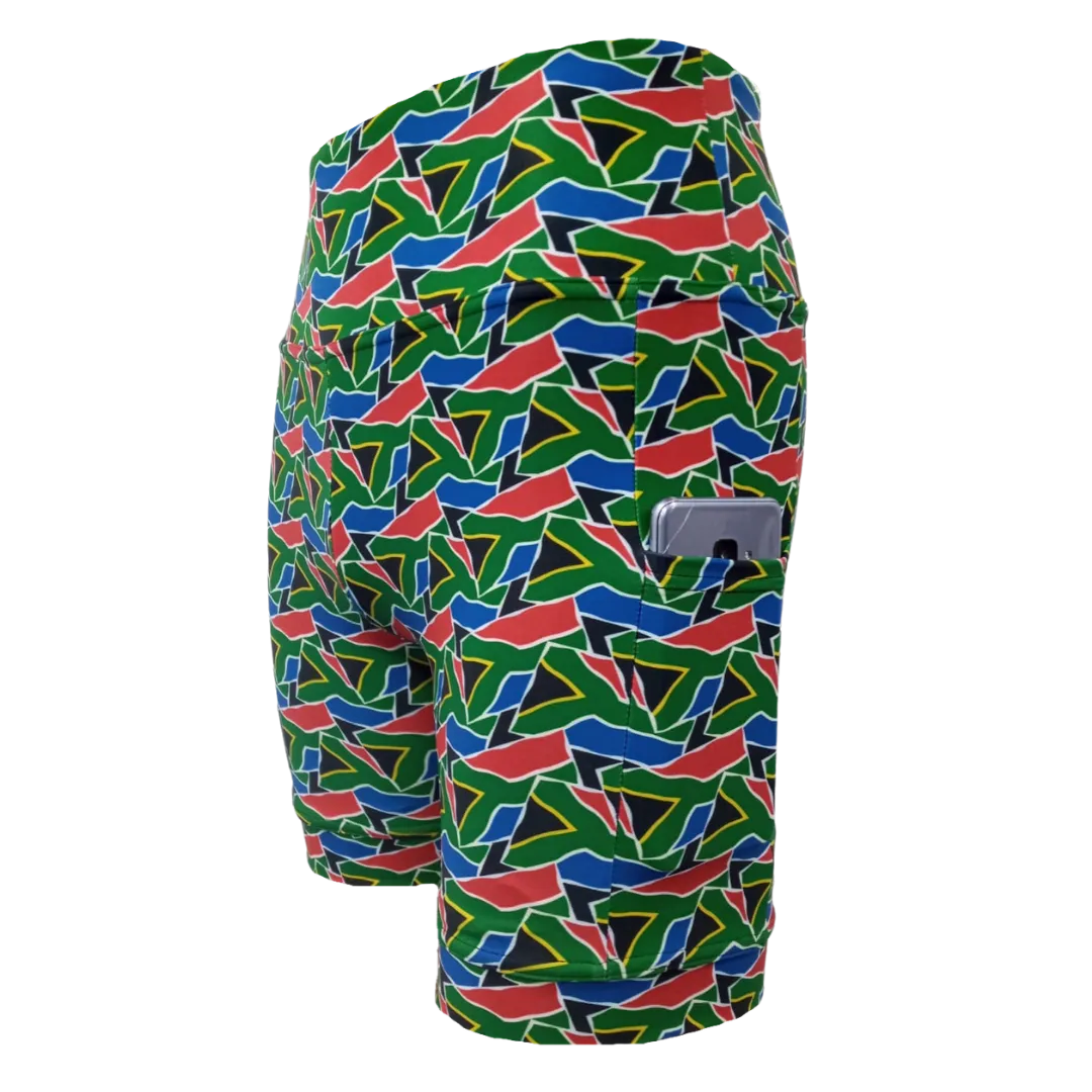 High Waist Funky Pants - Sa Flag