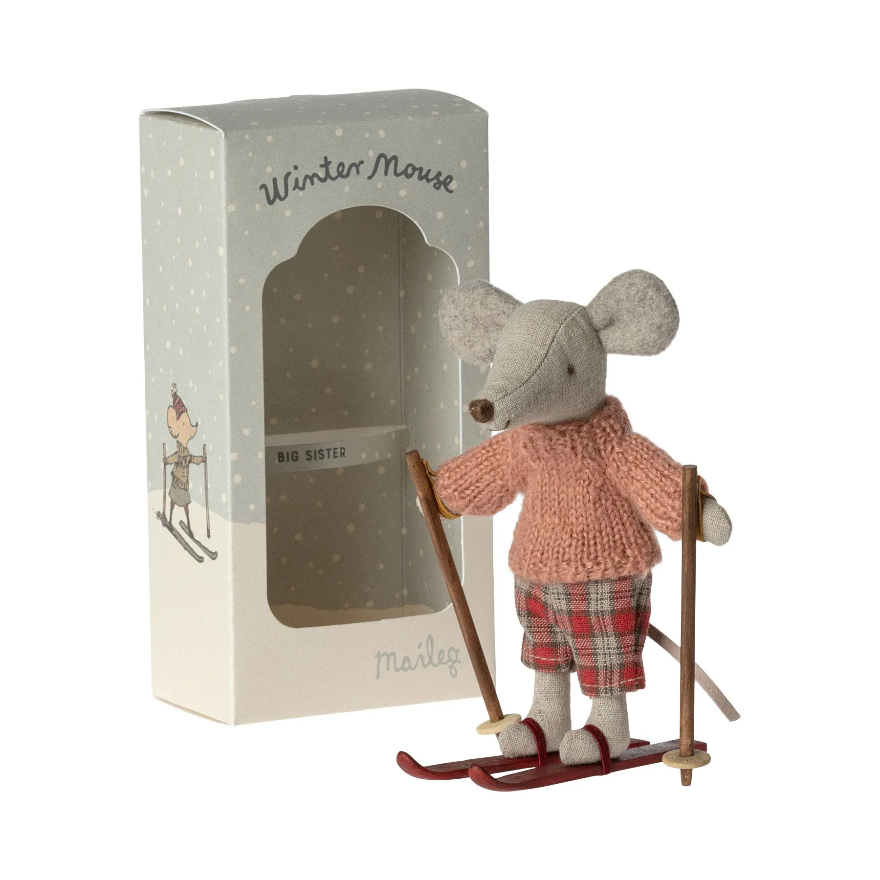 Maileg Winter Ski Mouse, Big Sister