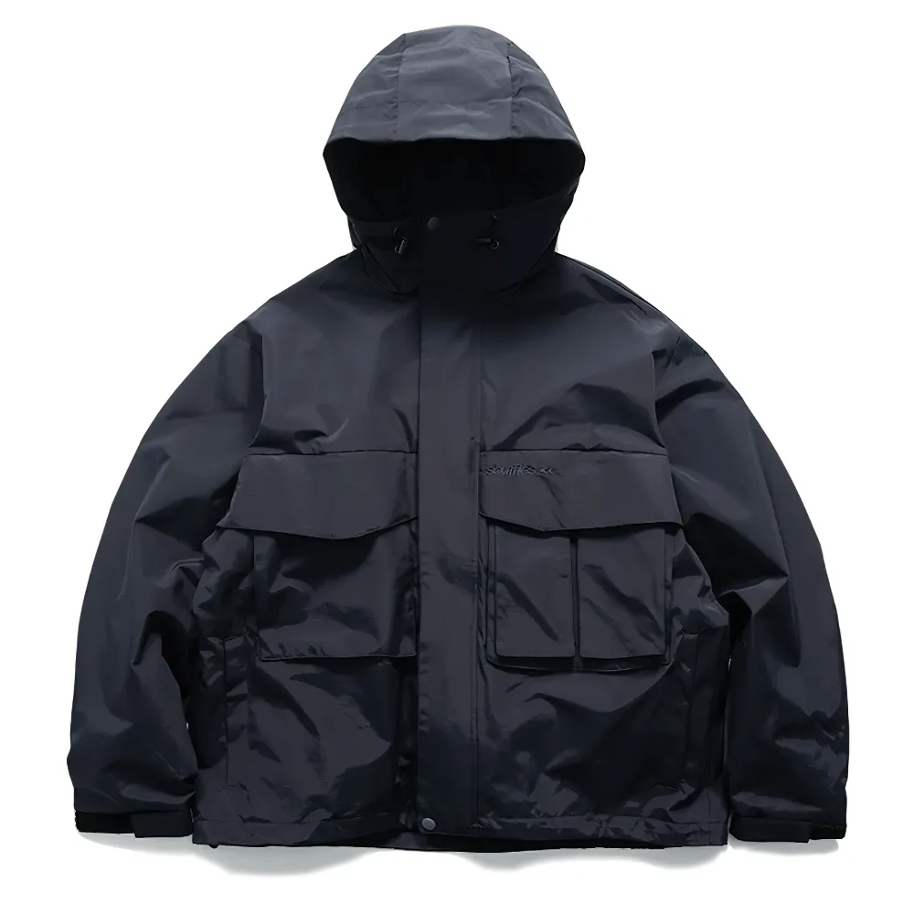 Male Outdoor Hooded Multi-Pocket Windproof Jacket - SF2268