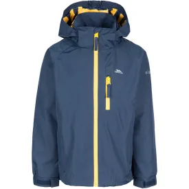 Overwhelm Boys' Unpadded Waterproof Rain Jacket in Navy