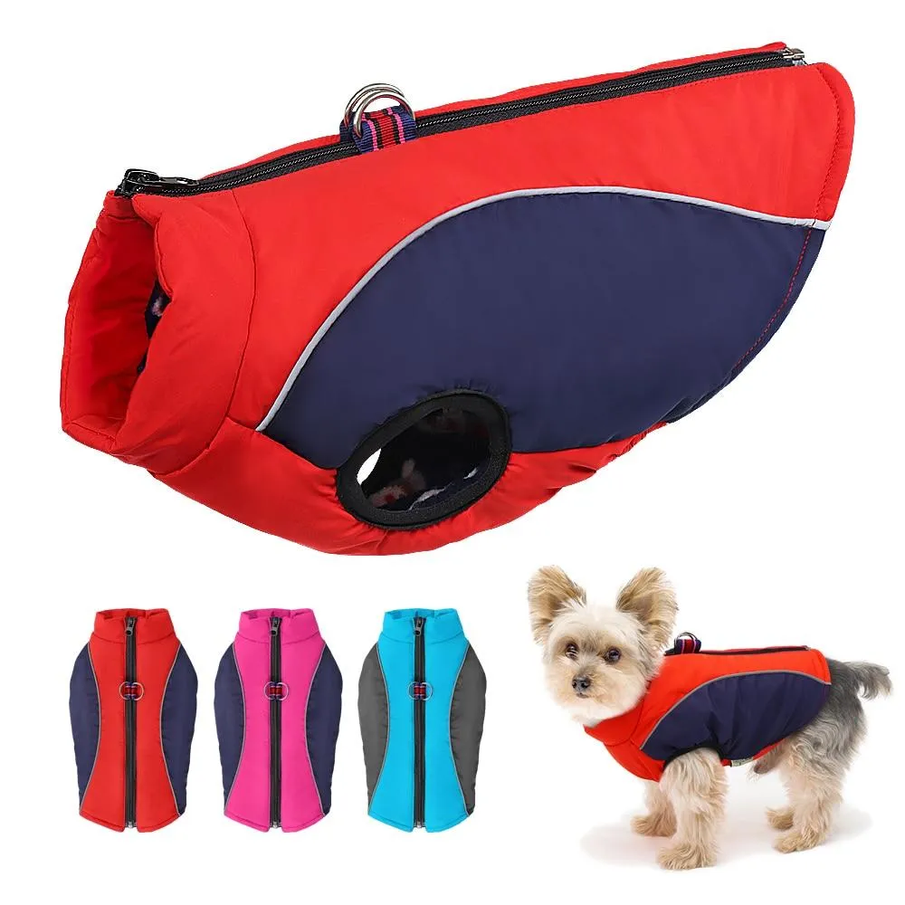 Pet Dog Waterproof Winter Warm Vest Jacket For Small Medium Dogs