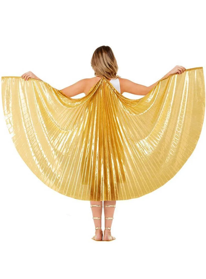 Pleated Gold Grecian Costume Cape