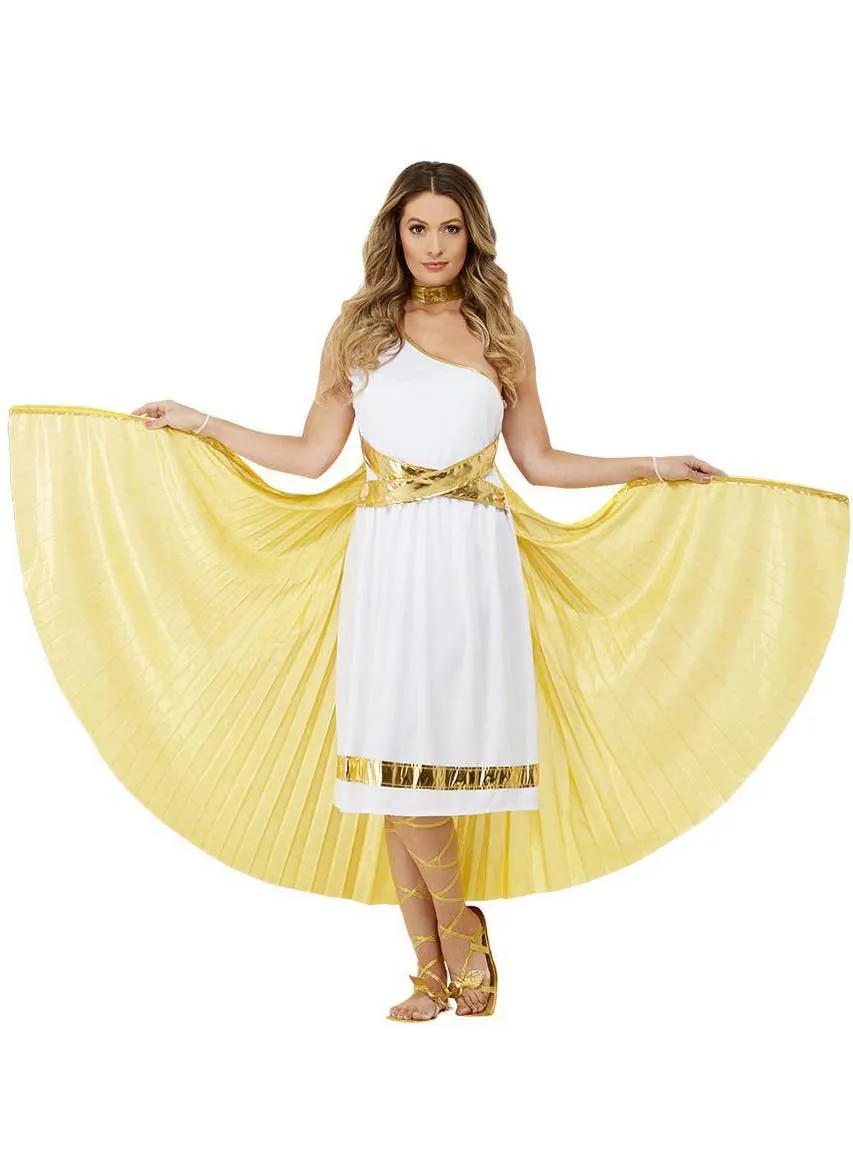 Pleated Gold Grecian Costume Cape