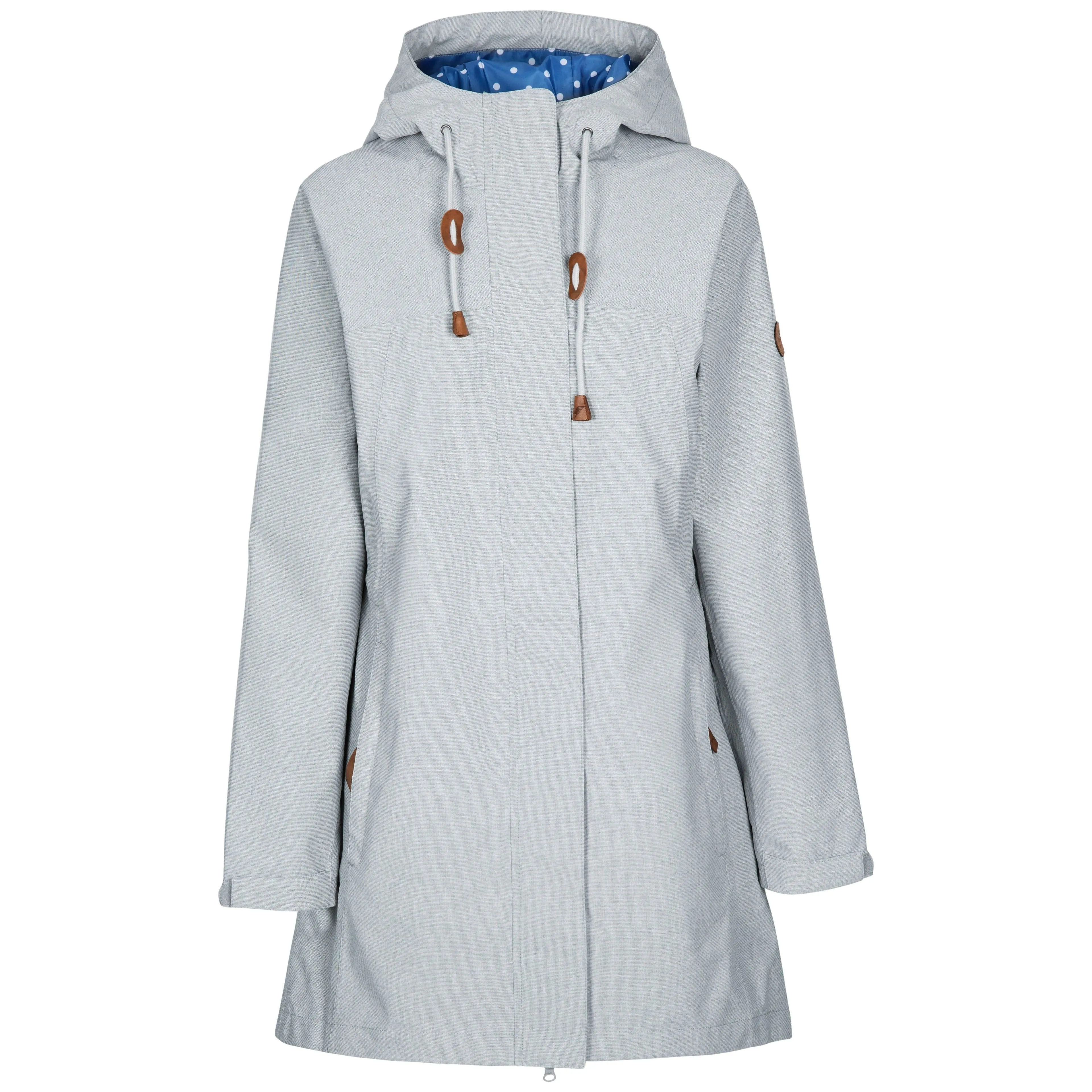 Remote Women's Longer Unpadded Waterproof Jacket in Grey Marl