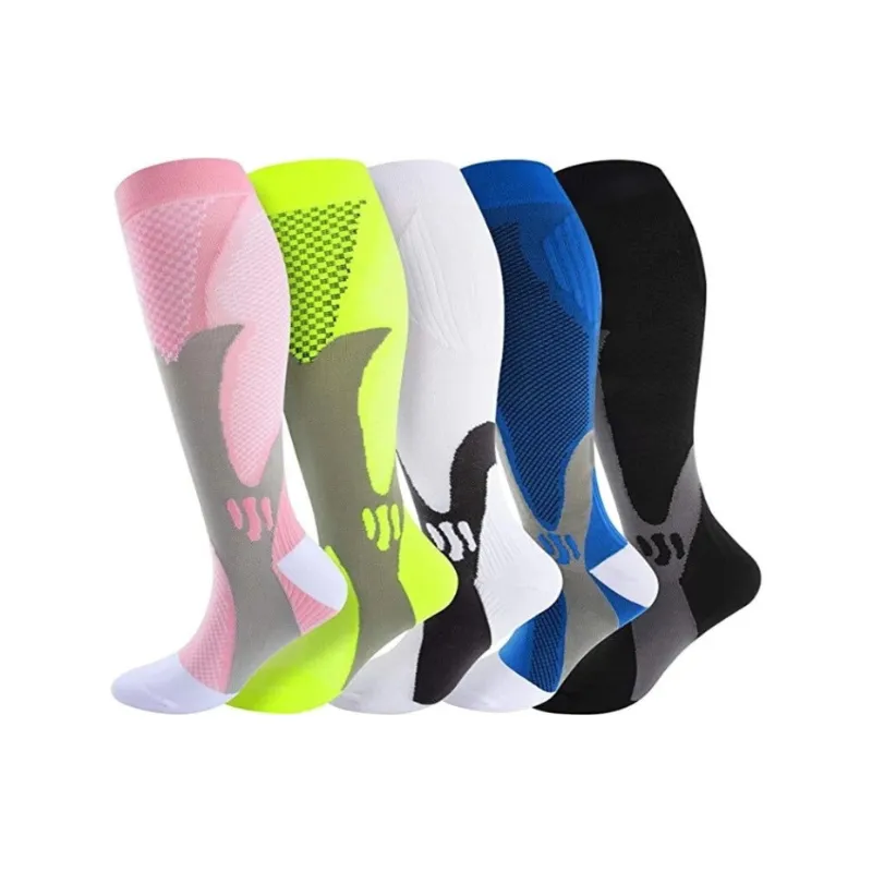 Running Compression Stockings 20-30 Mmhg Sports Socks 5 Pack