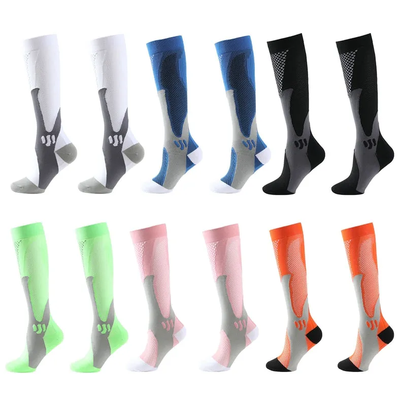 Running Compression Stockings 20-30 Mmhg Sports Socks 6 Pairs