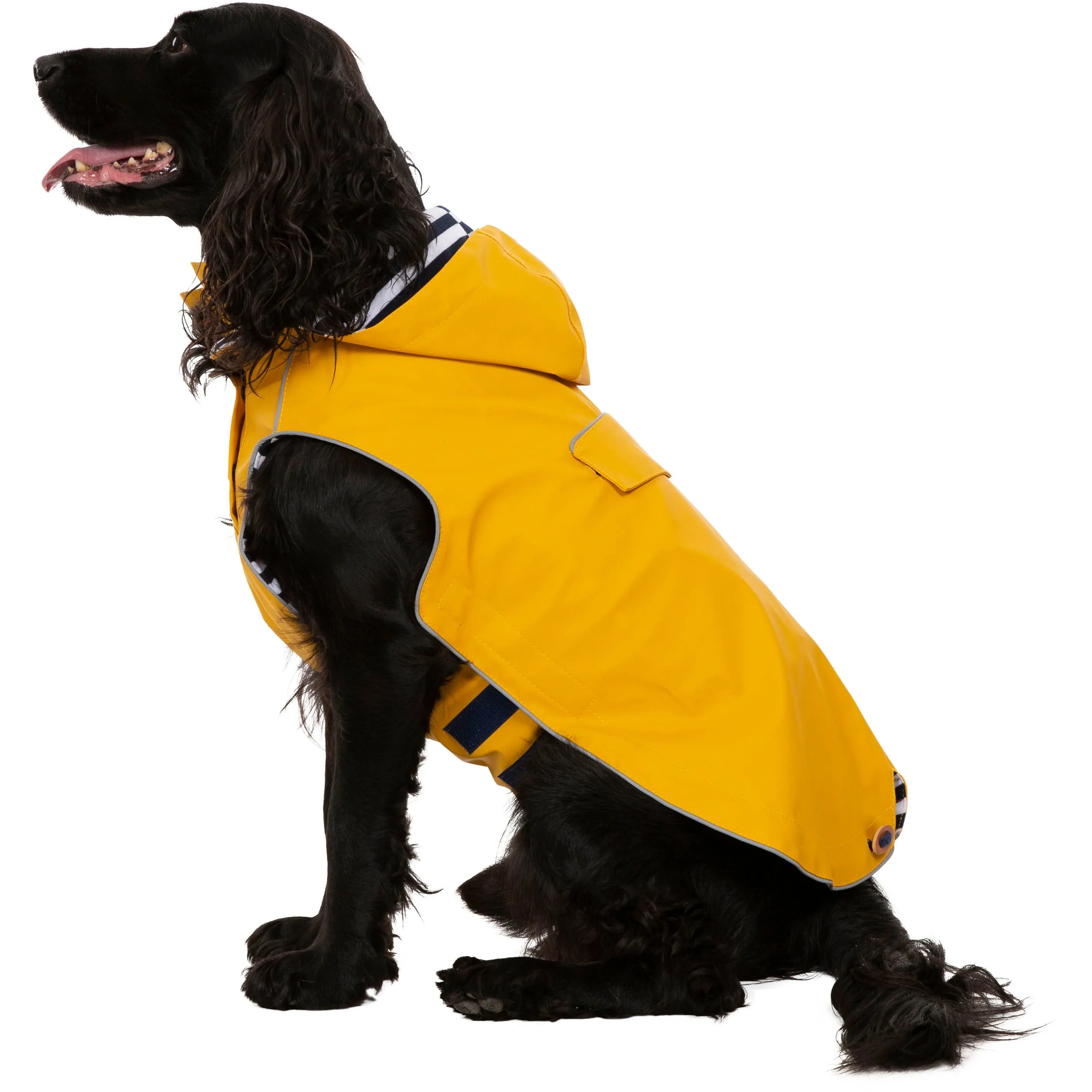 Sunshine Yellow Seadog Waterproof Dog Raincoat - Stylish and Durable Canine Rain Gear