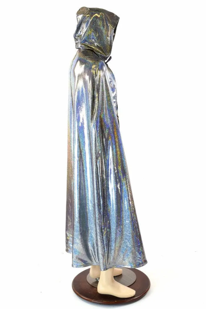 Silver & Galaxy Reversible Hooded Cape