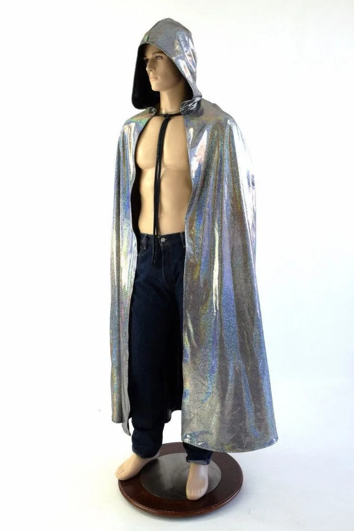 Silver and Black Reversible Cape