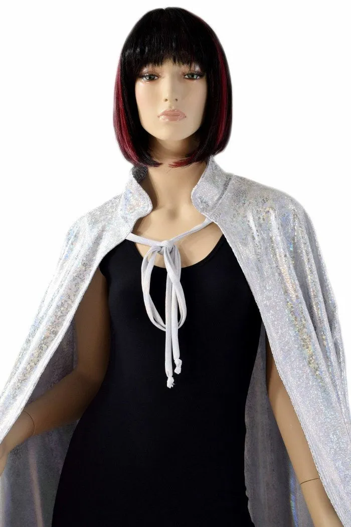 Silver/White and Flashbulb Reversible Cape