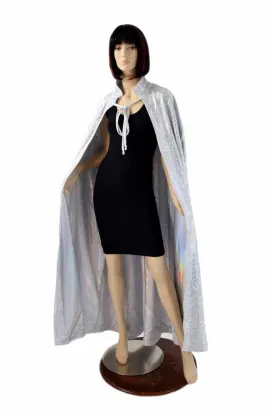 Silver/White and Flashbulb Reversible Cape