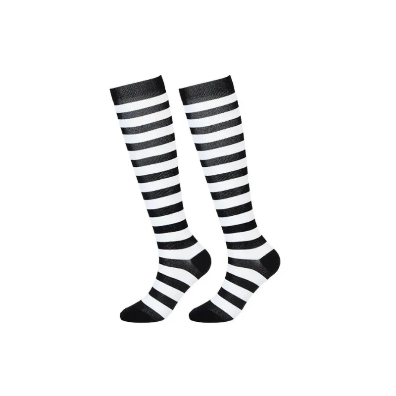 Striped Sports Compression Socks Breathable Compression Socks 7 Pairs