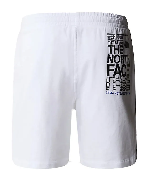 The North Face Mens Coordinates Shorts White