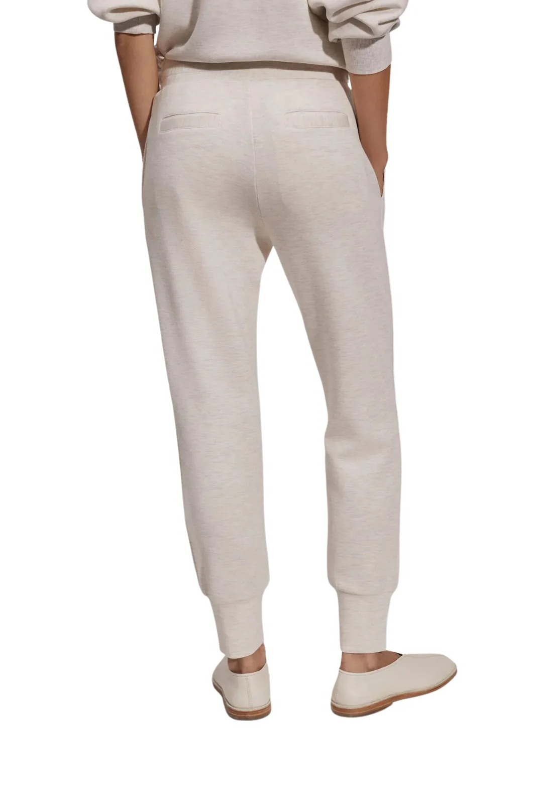 The Slim Cuff Pant 25, Ivory Marl