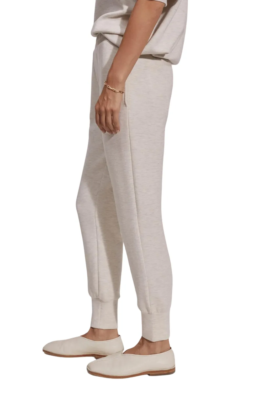 The Slim Cuff Pant 25, Ivory Marl